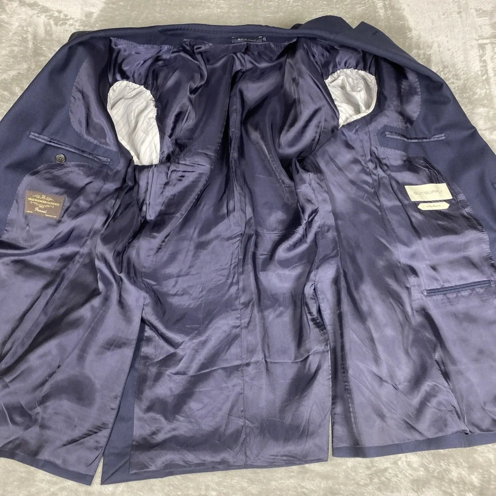 Suitsupply Navy Lazio Blazer 42R Super 110s Wool by Vitale Barberis Canonico